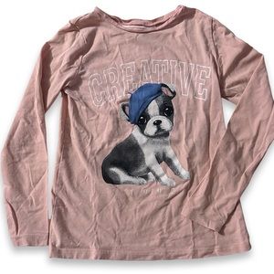 Size 6x/7 H&M Girls Printed Jersey Top